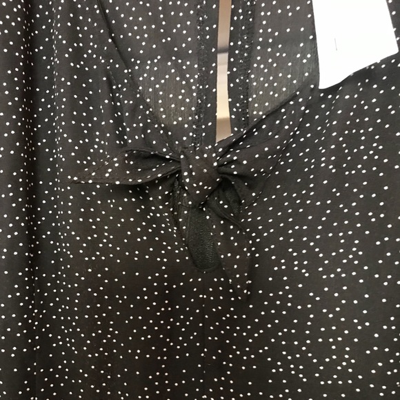 Charlotte Russe Polka Dot Bell Sleeve Skater Dress - Picture 3 of 6